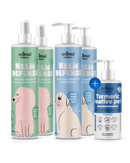 2 Sprays Neem + 2 Shampoos Neem + 1 Balm Turmeric Reative