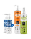 2 Balms Reestruturante  + 1 Shampoo Curcuma + 1 Spray Limpador Calmante