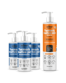 Kit Obrigatório 3 Loções Balm + 1 Shampoo Turmeric